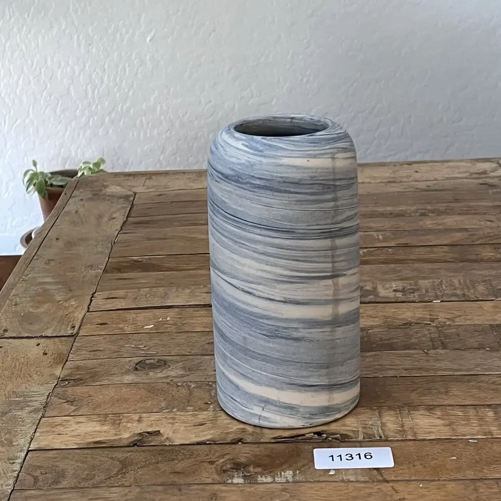 Studio Art Pottery Clay Vase 8